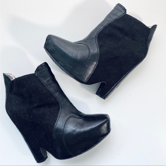 Sam Edelman leather ankle platform booties - Picture 1 of 9